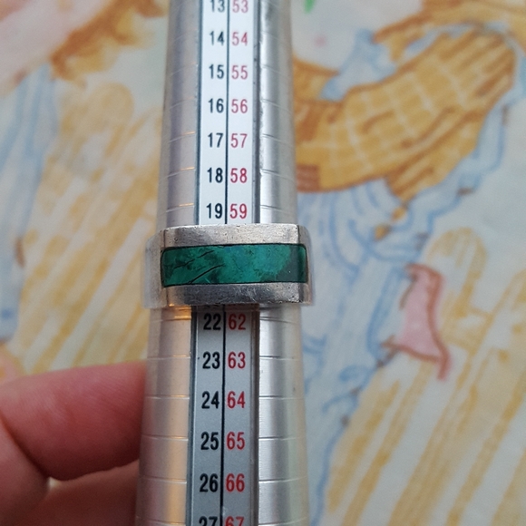 🌙Vintage Israel Eilat Stone 925 Ring - Picture 11 of 13